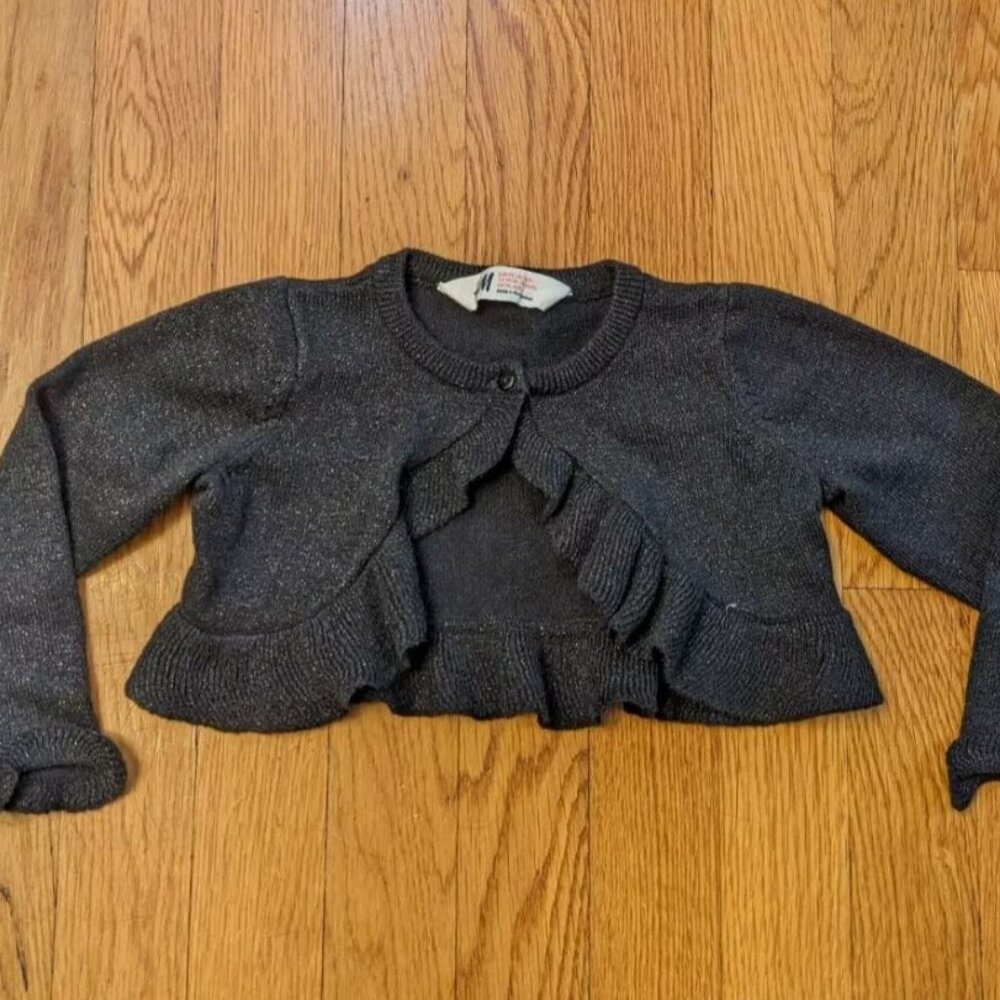H&M Baby Kids Bolero Sweater Cropped Bolero Sleeves 18 - 24 M 1 1/2 - 2 Years